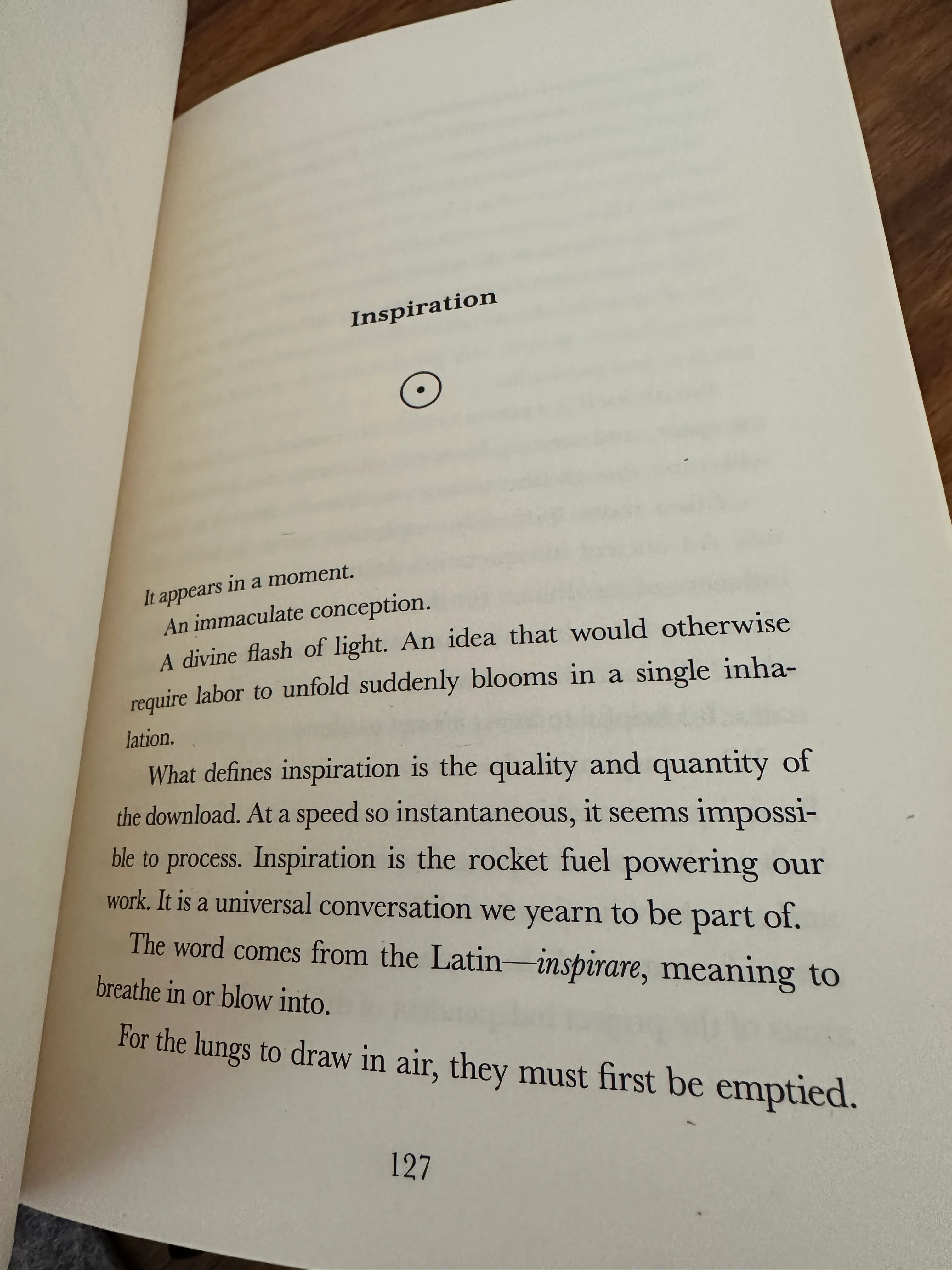 A divine flash of light